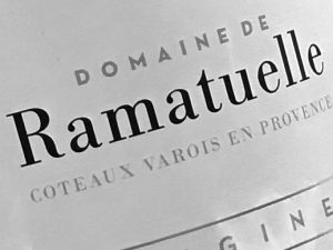 Sélection de vin rosé Ramatuelle Origine, cépage grenache, syrah, Caberbet Sauvignon, Cinsault
