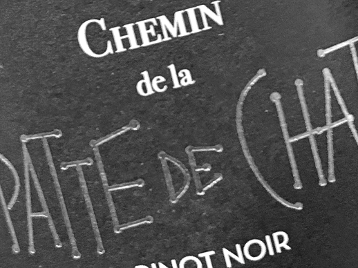 Sélection de vin rouge Chemin de La Patte de Chat, cépage pinot noir